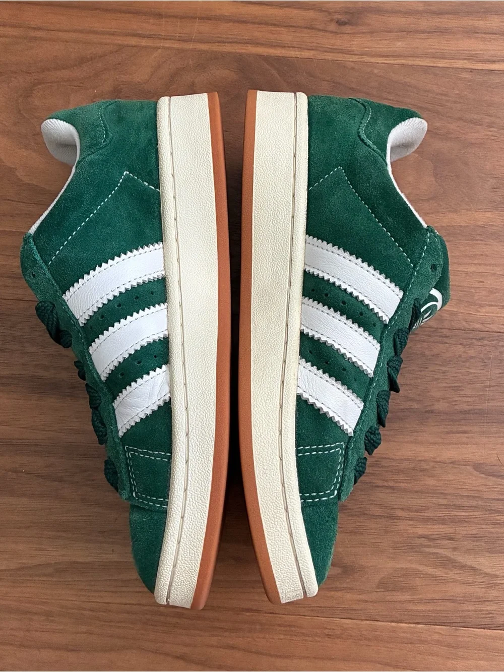 Adidas Campus 00s Green Suede Gum Sole Sneakers Men’s 5